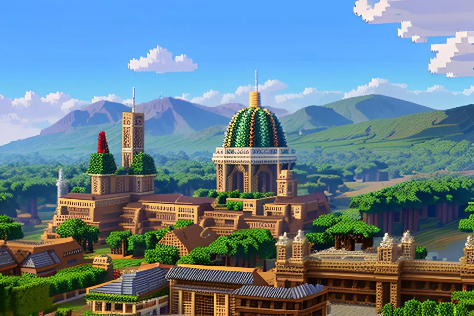 Après génération IA de Minecraft Pixel Art