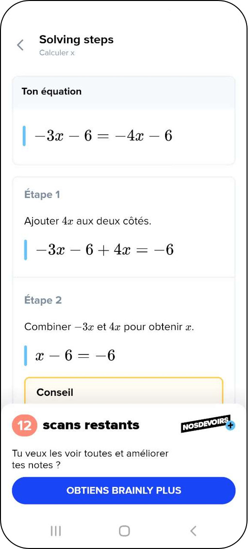 Brainly - 14ème meilleure application intelligence artificielle