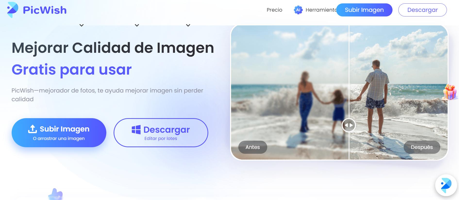 PicWish – Para mejorar la calidad de imágenes borrosas