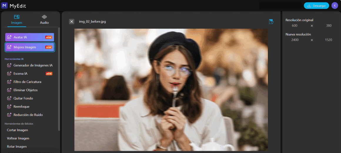 Cómo enfocar una foto borrosa online