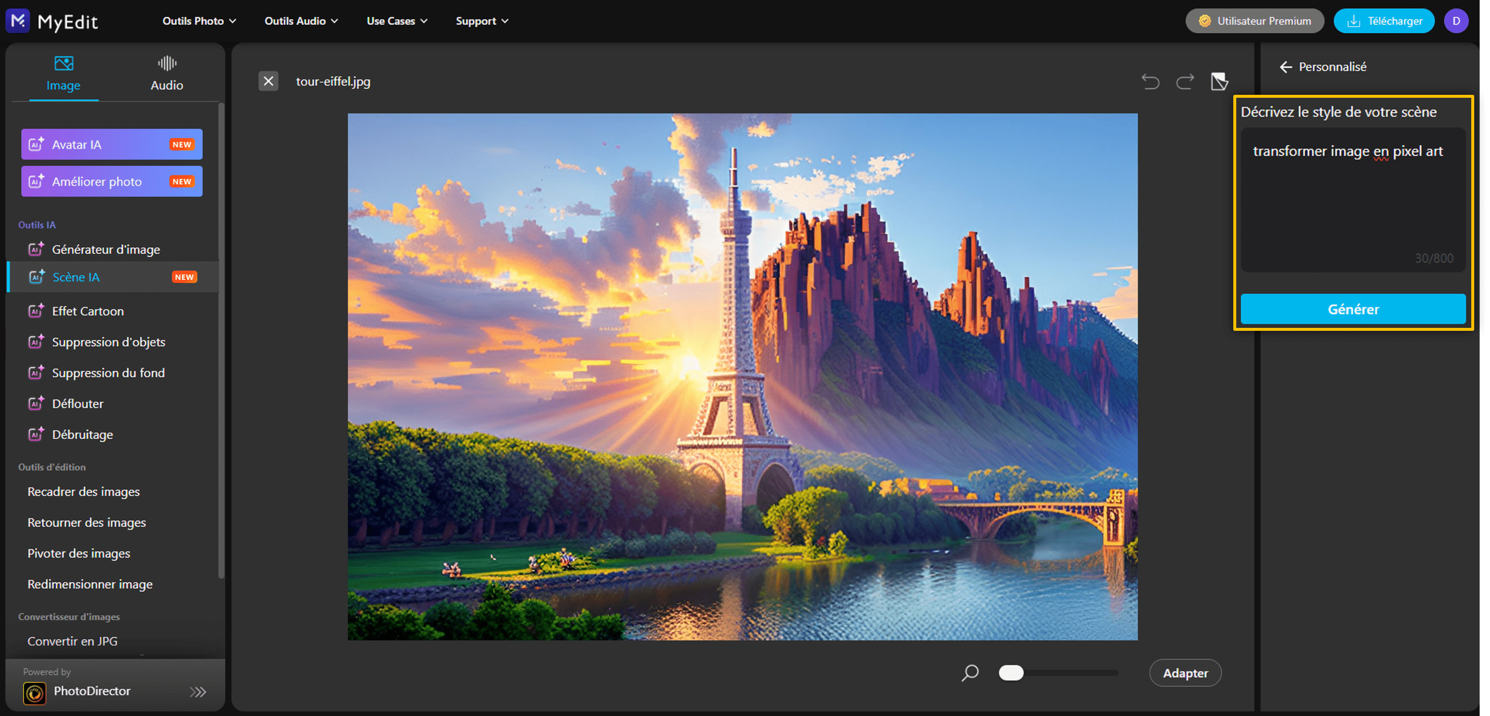 Transformer une image en pixel art