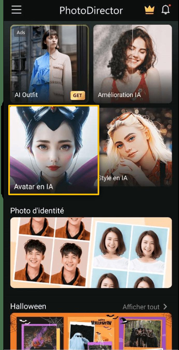 Créer un avatar avec filtre d'Halloween