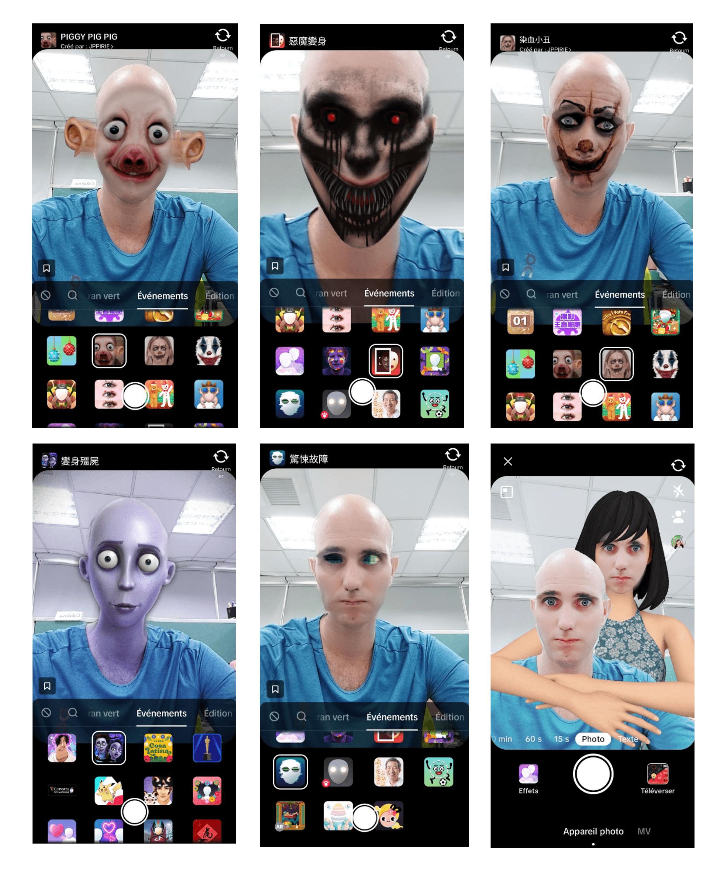 filtres halloween tiktok