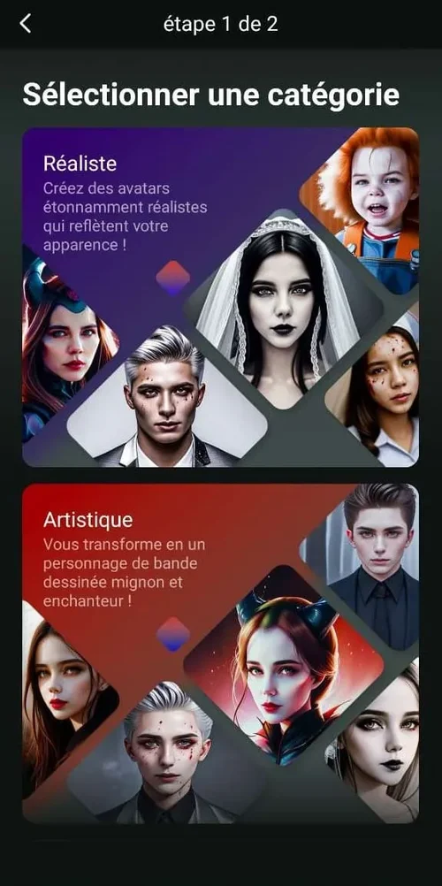 Créer un avatar avec filtre d'Halloween