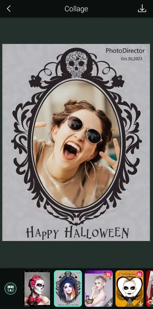 Collage photo pour Halloween