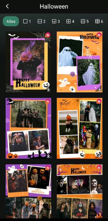PhotoDirector - Lustige Halloween-Collagen
