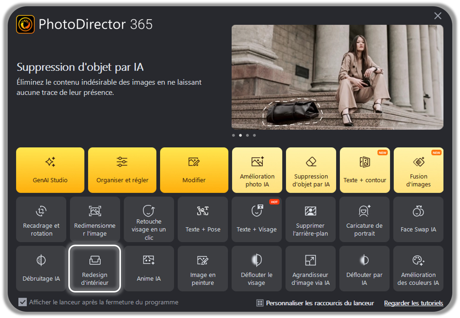 Logiciel Tutoriel décoration intérieur IA - Etape 1