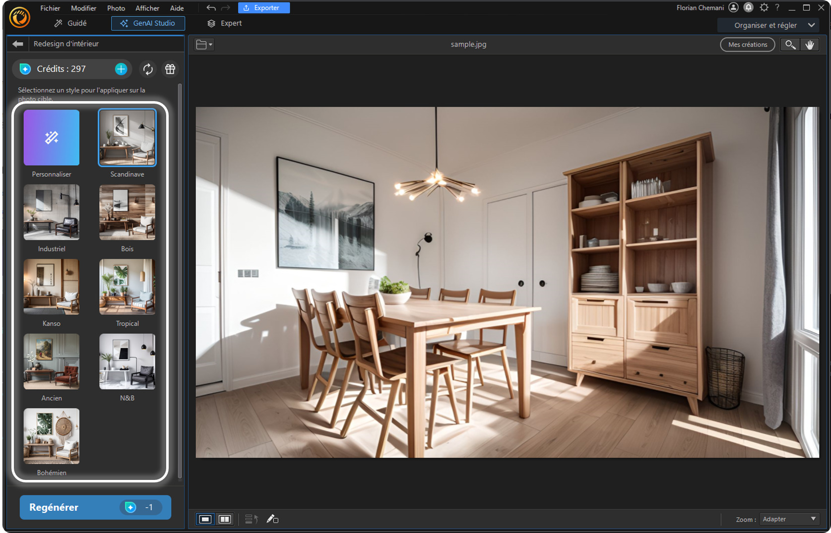 Logiciel Tutoriel décoration intérieur IA - Etape 2