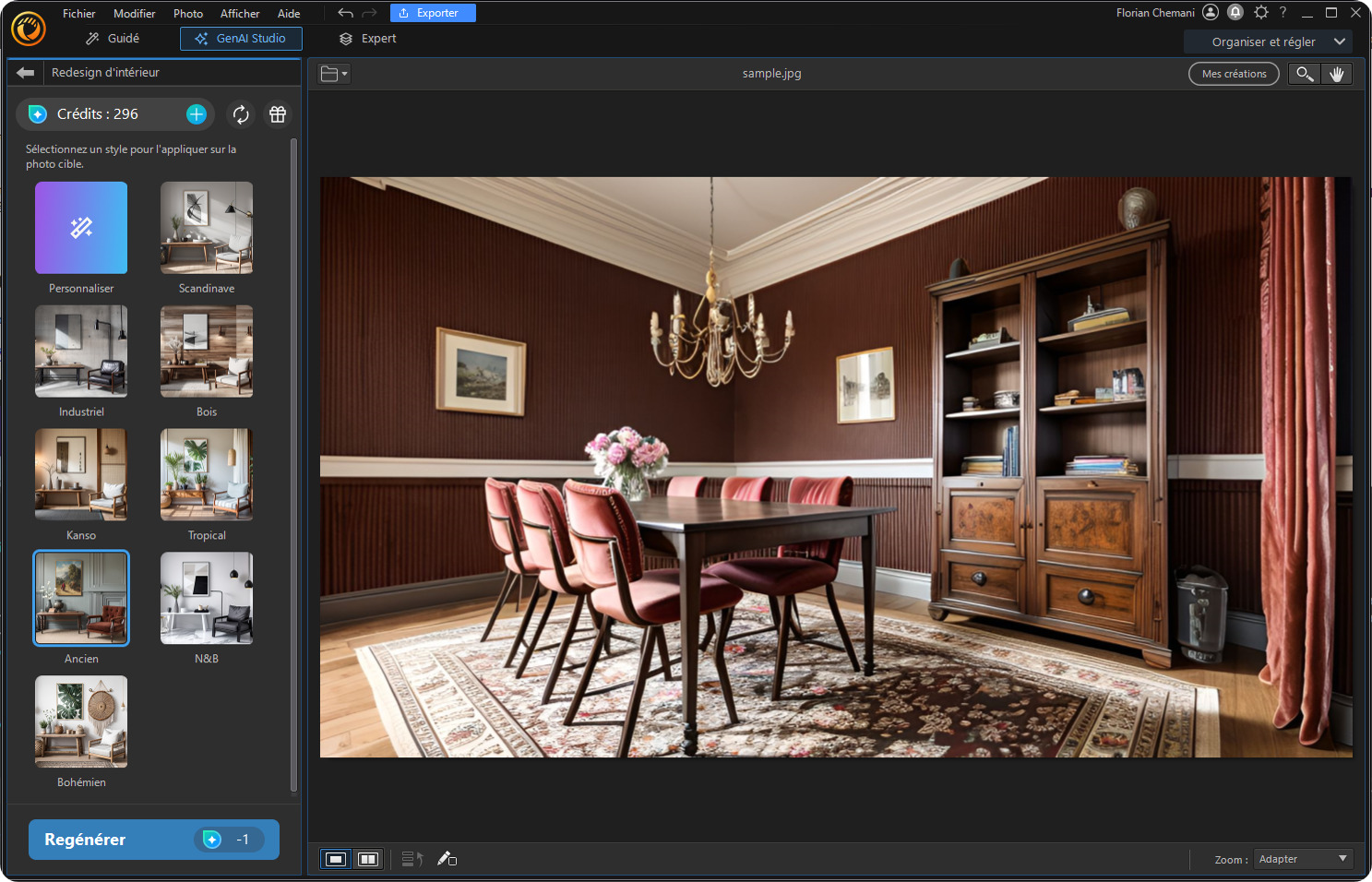Logiciel Tutoriel décoration intérieur IA - Etape 4