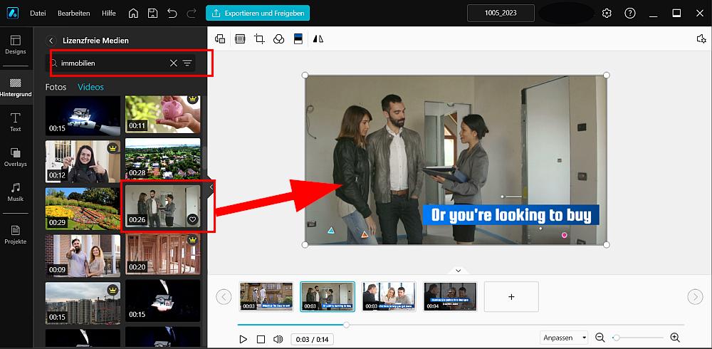Facebook Werbung Vorlagen in Promeo 365 personalisieren