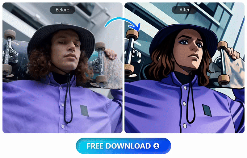 pdr anime character before after