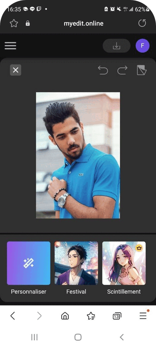 MyEdit - 3eme meilleure application de filtre manga