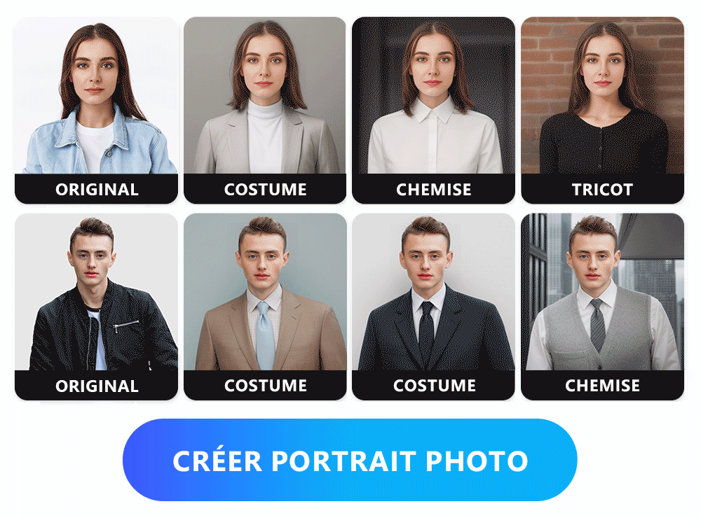 Créer une photo de CV professionnelle en ligne avec MyEdit