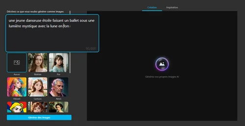 Créer un dessin ia avec generateur d'image