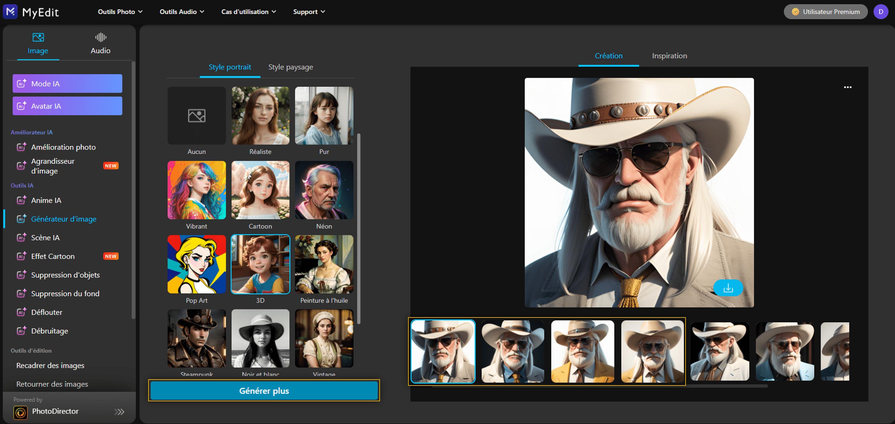 Créer un personnage ia avec generateur d'image