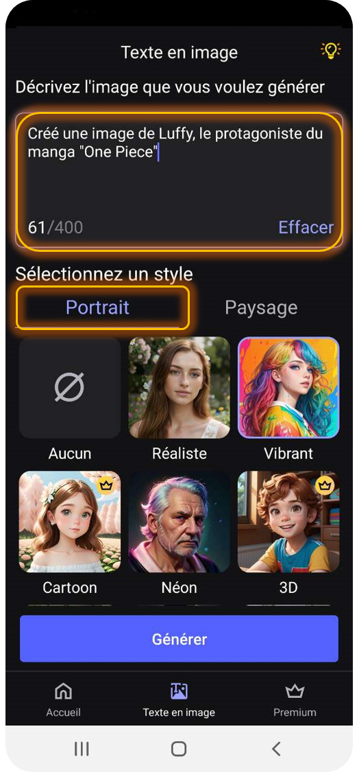MyEdit App - Générer Fanart Animé sur mobile gratuitement - Tutoriel Etape 3