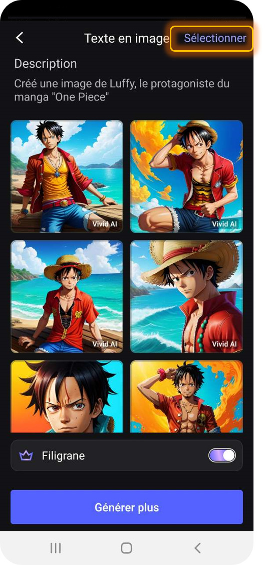 MyEdit App - Générer Fanart Animé sur mobile gratuitement - Tutoriel Etape 4