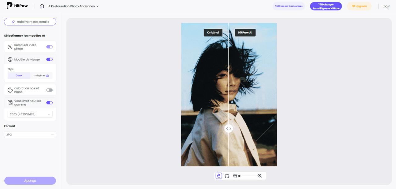 Restaurer une photo ancienne avec HitPaw