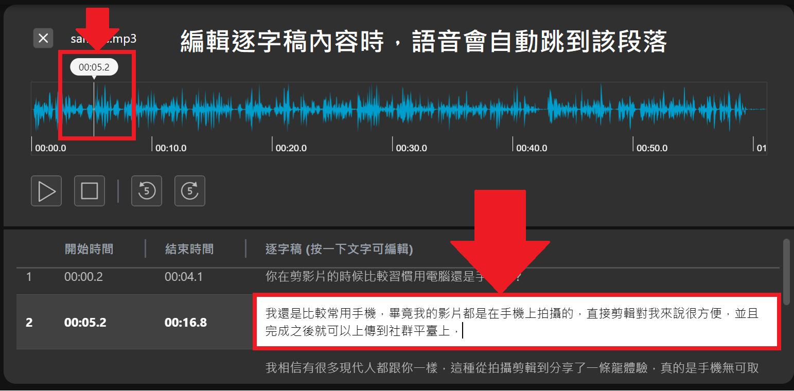 免費 AI 錄音檔轉逐字稿線上工具 MyEdit