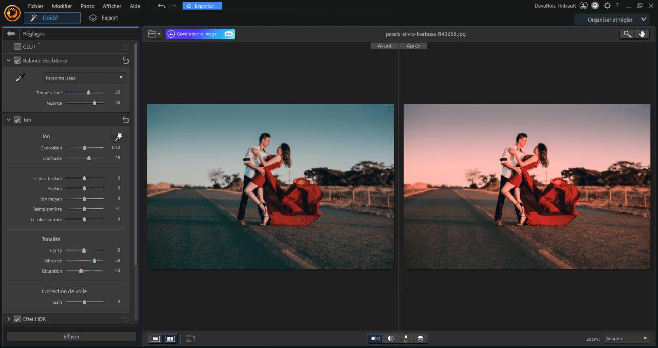 PhotoDirector interface - Logiciel de montage photo