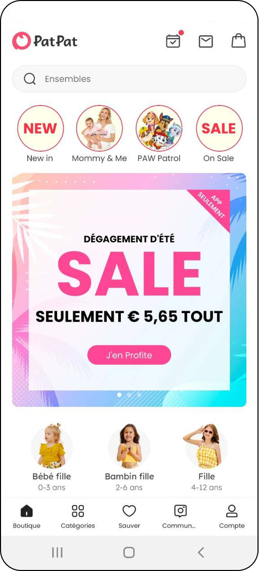 PatPat - Top 8 application de mode