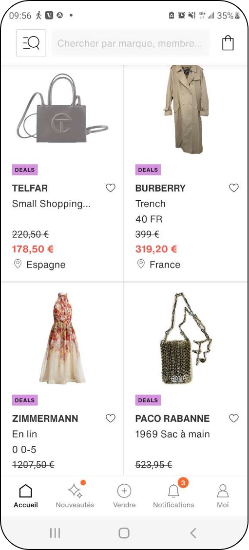 Vestiaire Collective - Top 7 application de mode