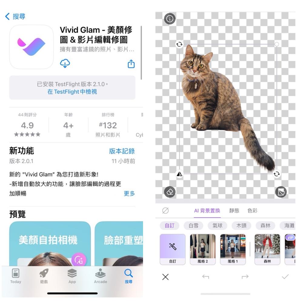 Vivid Glam 照片去背