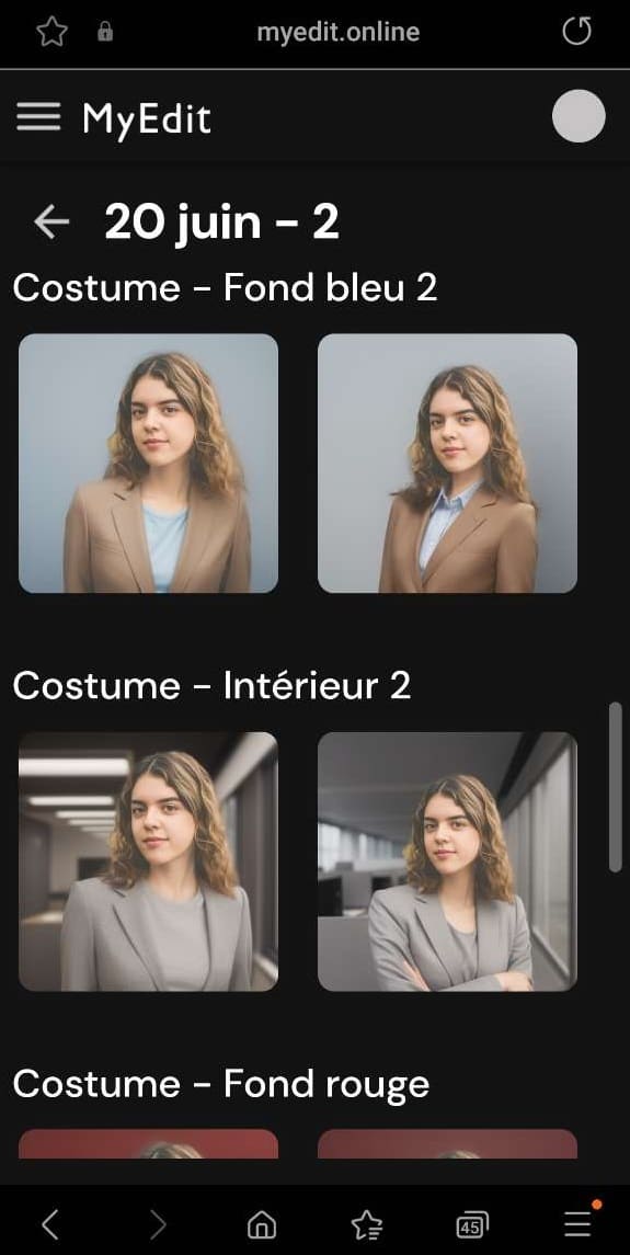 Créer une photo LinkedIn pro avec MyEdit