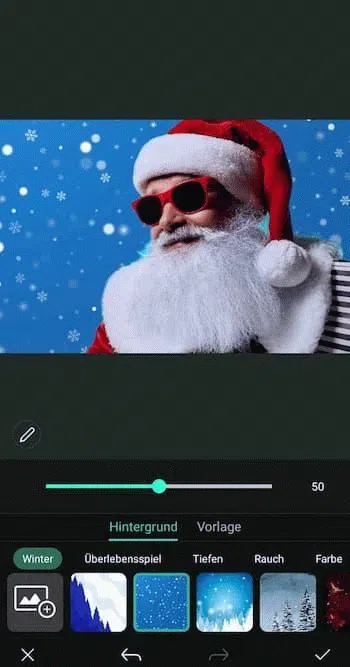 PhotoDirector App - Weihnachts-Hintergrundbilder
