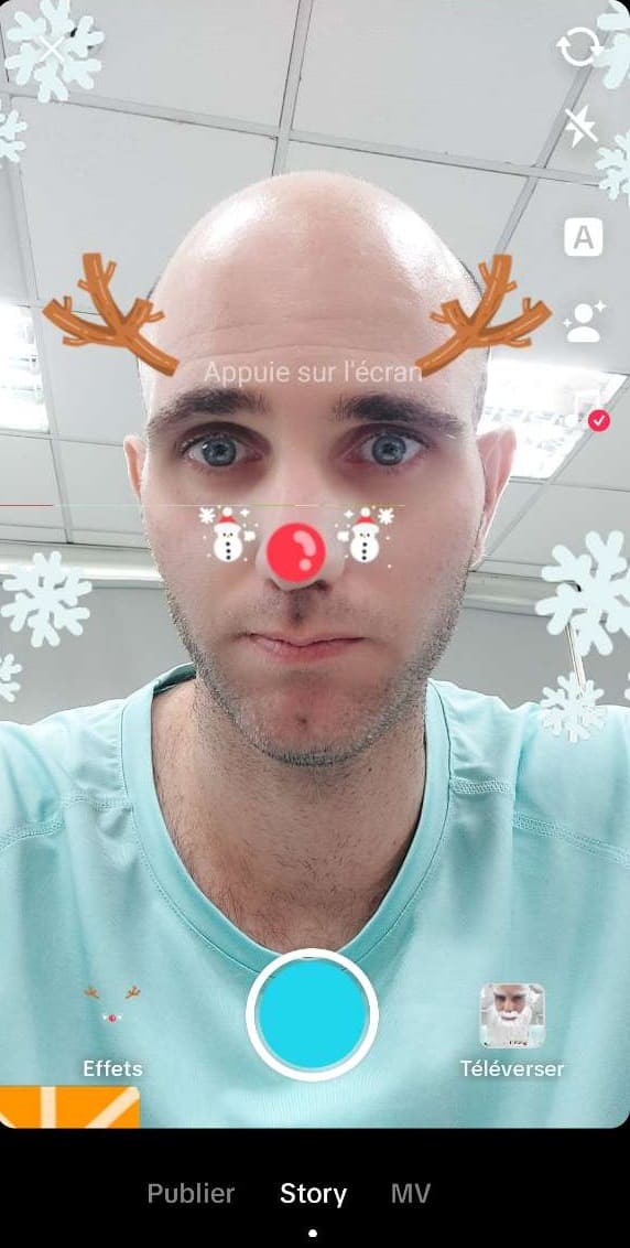 filtres noël tiktok
