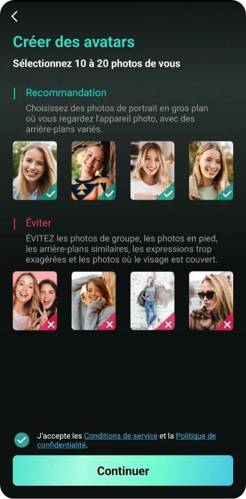 Créer un avatar avec filtre de Noël