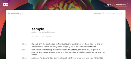 Good Tape - Solución online que segmenta automáticamente el texto en varios idiomas