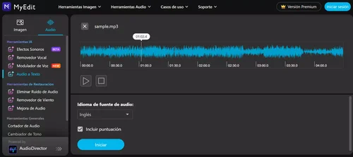 MyEdit - La mejor solución online para convertir voz a texto