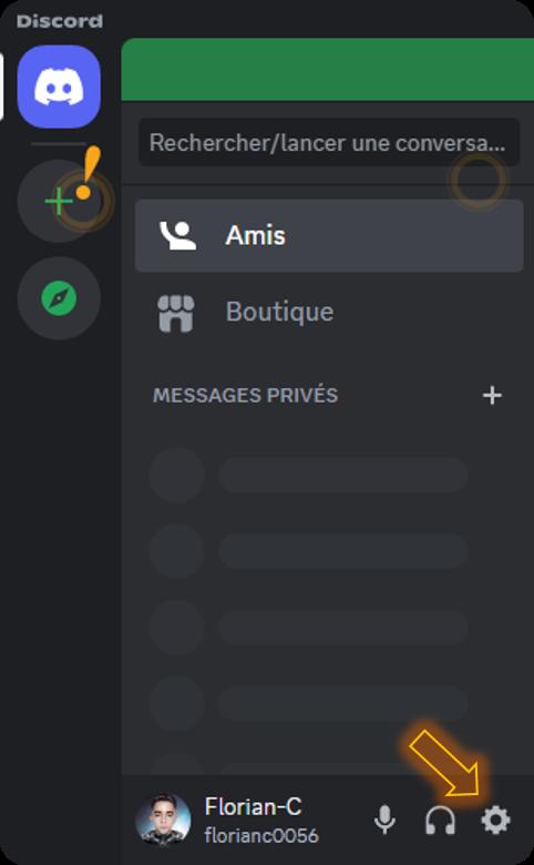 Changer sa PP sur Discord - Etape 1