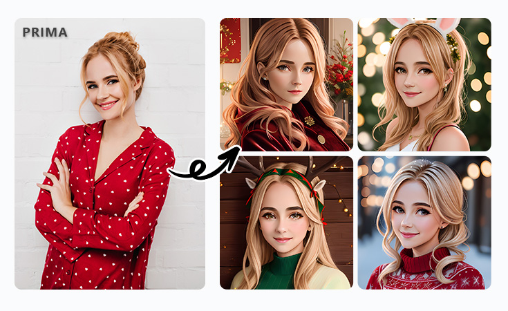 PhotoDirector - Crea avatar di Natale