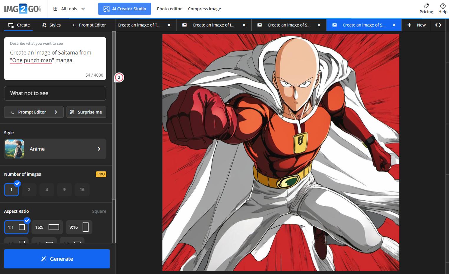 Img2Go - Sitio para crear y editar fanart con facilidad