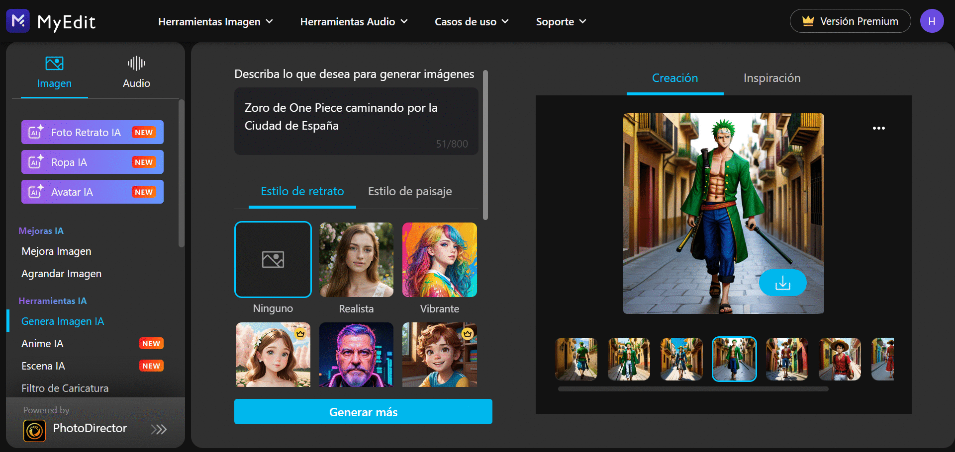 MyEdit - la mejor solución online para crear fanart