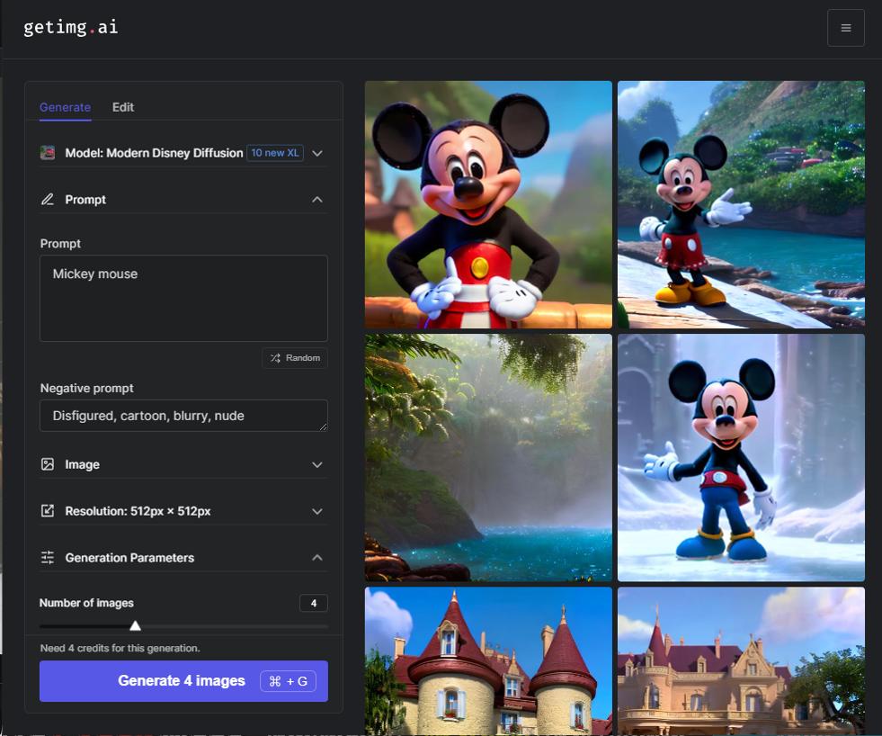 Getimg.ai - 8e Meilleure alternative gratuite à Midjourney pour créer des images très réalistes