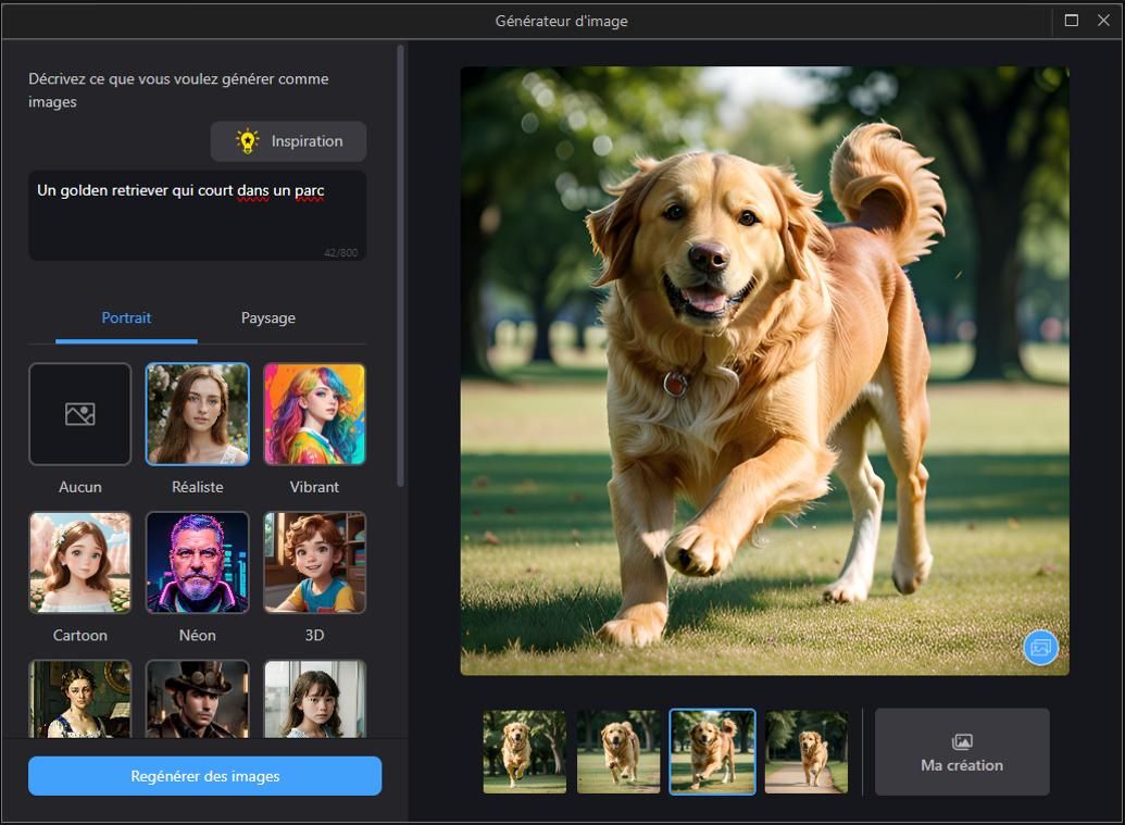PhotoDirector - 2e Meilleure alternative gratuite à Midjourney pour un logiciel de retouche photo complet