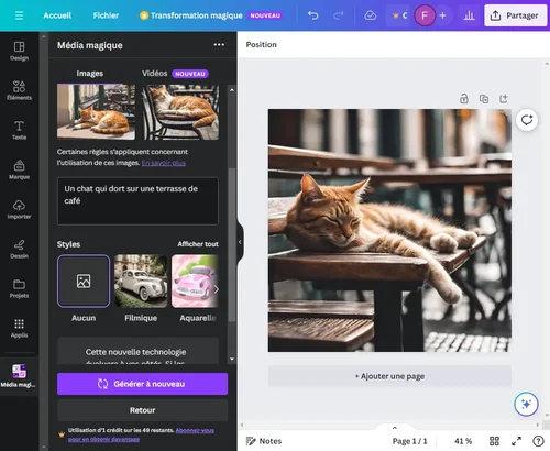 Canva - 5e Meilleure alternative gratuite à Midjourney pour créer des images très réalistes