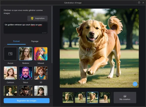 PhotoDirector - 2e Meilleure alternative gratuite à Midjourney pour un logiciel de retouche photo complet