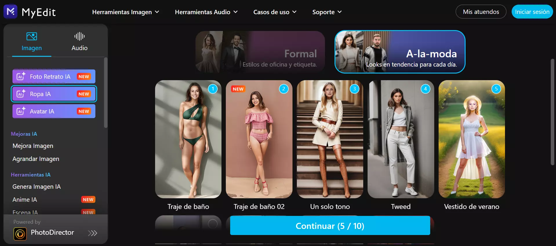 Cómo cambiar ropa con IA y poner traje a una foto online
