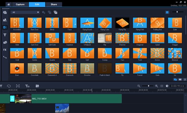Corel VideoStudio interface