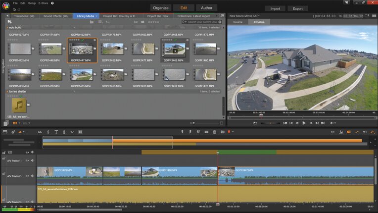 Pinnacle Studio Ultimate interface