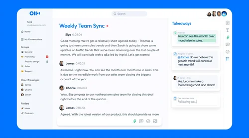 Otter.ai transkribiert Meetings