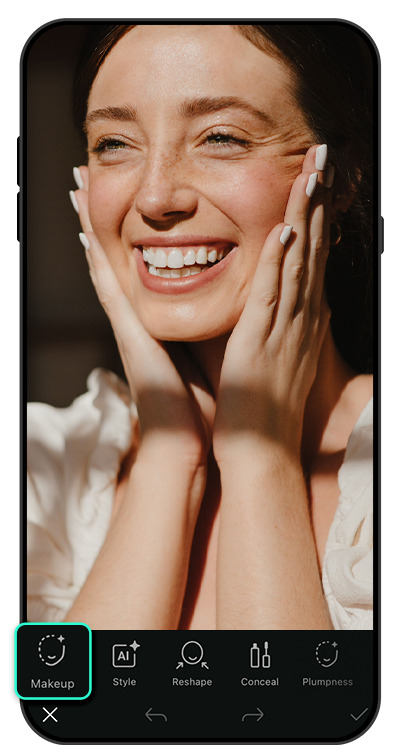 PhotoDirector - Outils de maquillage