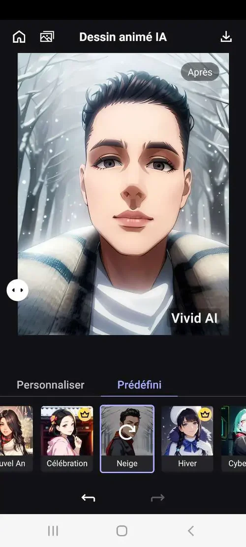 MyEdit App - 2eme meilleure application pour créer un manga IA