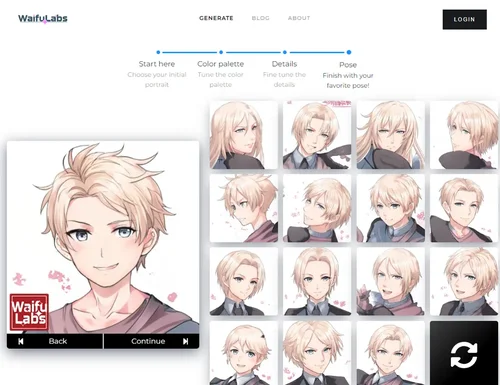 Waifu Labs - 4eme meilleure solution pour créer un manga IA