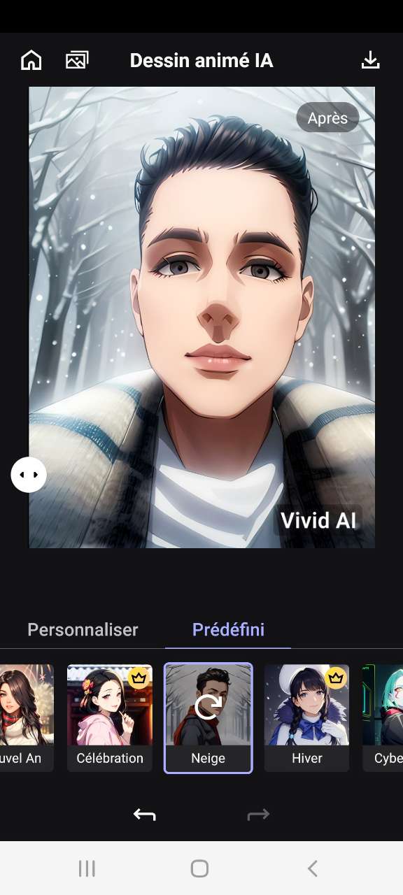 MyEdit App - 2eme meilleure application pour créer un manga IA
