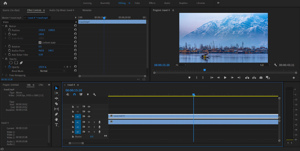 Adobe Premiere Pro Oberfläche